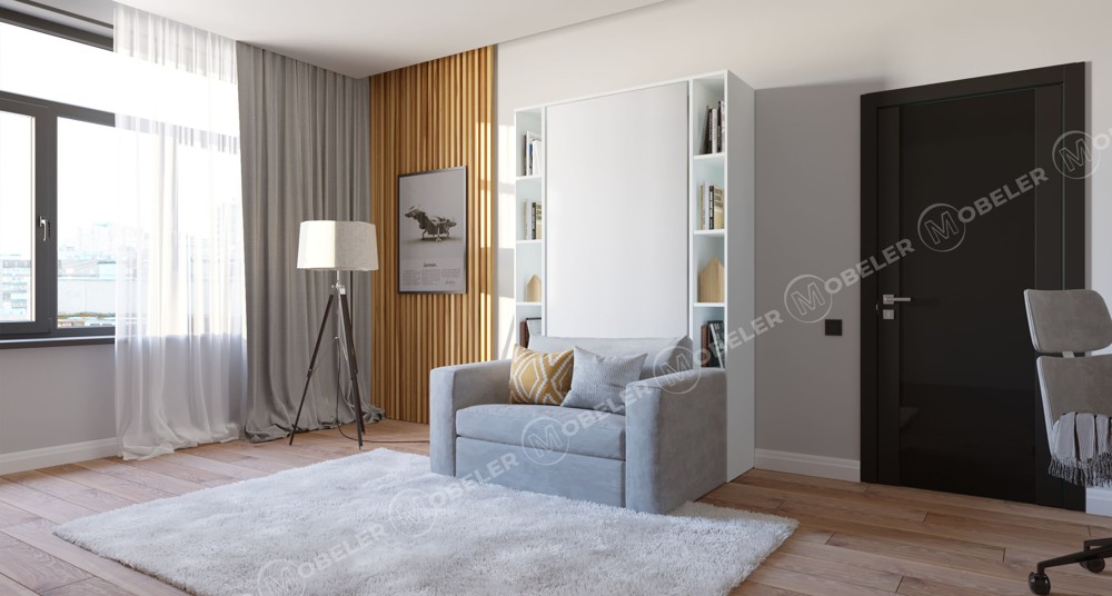 Шкаф кровать односпальная с диваном-20w "Стандарт" 